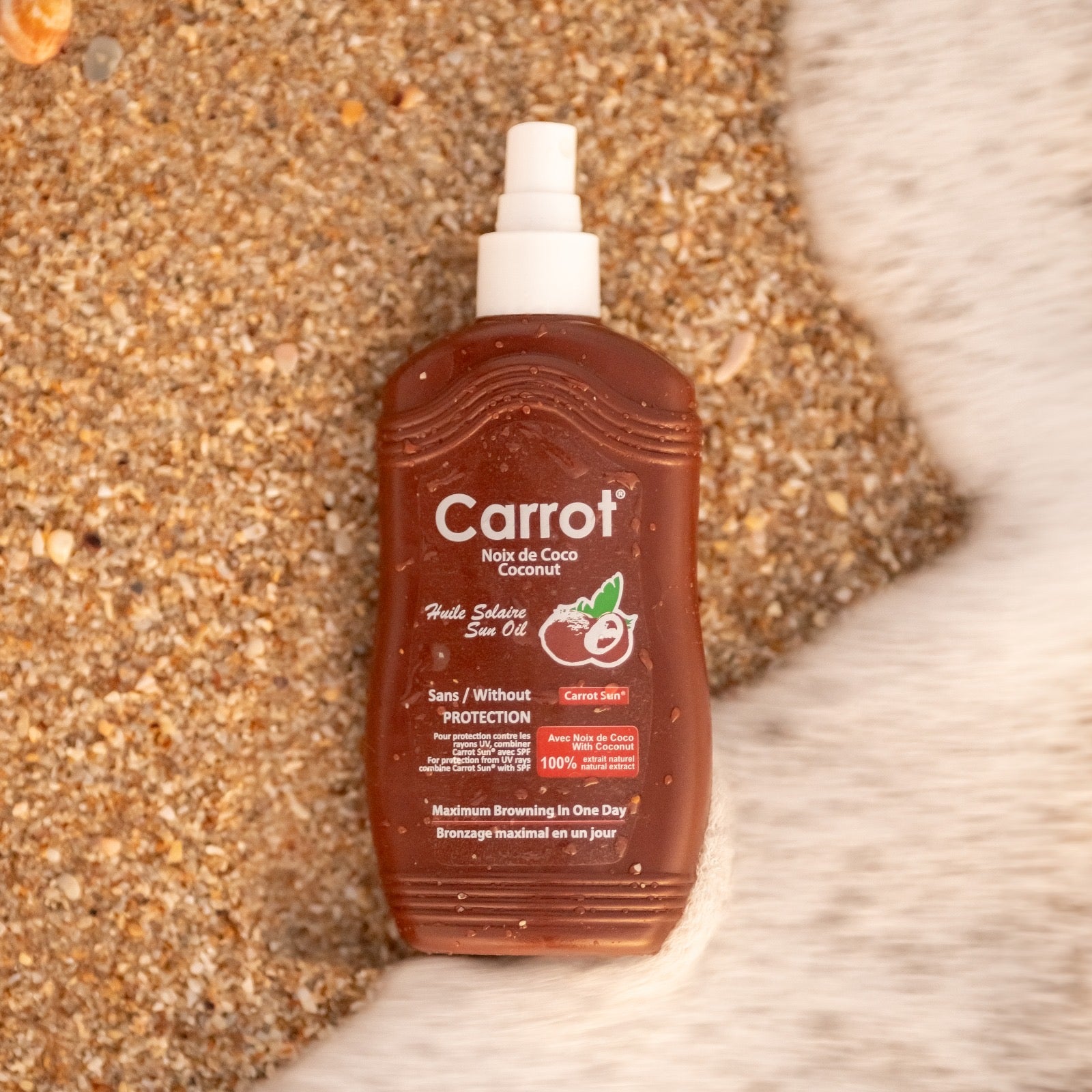 Huile de coco en spray